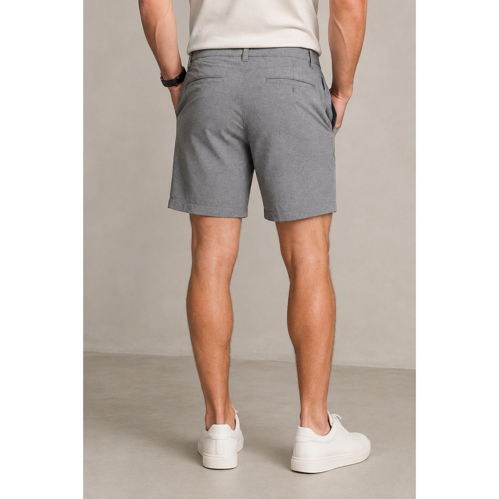 Lululemon Commission Relaxed Qwick Oxford Golf Shorts 9" Gray Mens‎ SZ 38